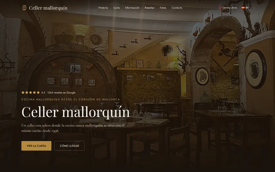 Restaurant mit mallorquinischer Küche